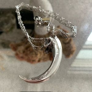 Pamela Love sterling silver eagle claw necklace